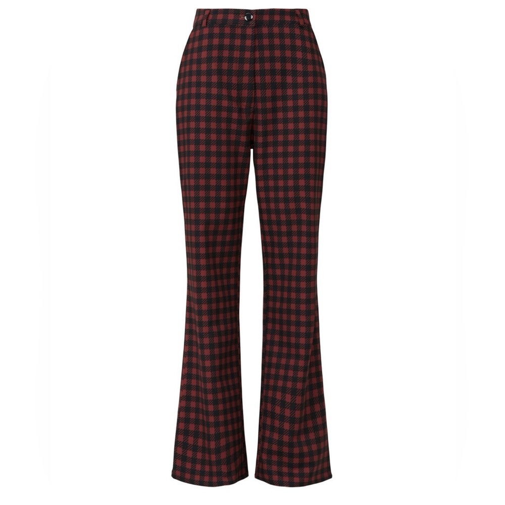 Sweet Baby Jamie Ruby Plaid Trousers, 8